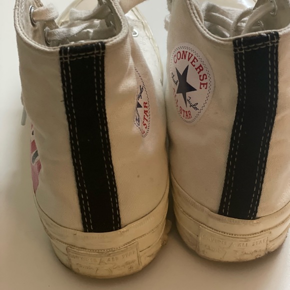 COMME DES GARCONS PLAY X CONVERSE MILK CHUCK TAYLOR - Picture 5 of 5